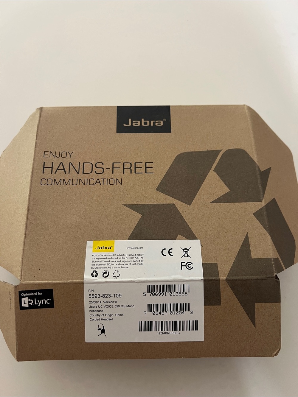 Jabra Hands-Free Communication Headset Box - Brown